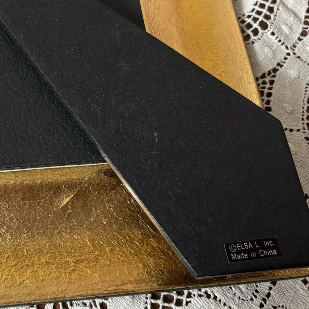 Elegant Gold Foiled Glass Picture Frame 4 X 6